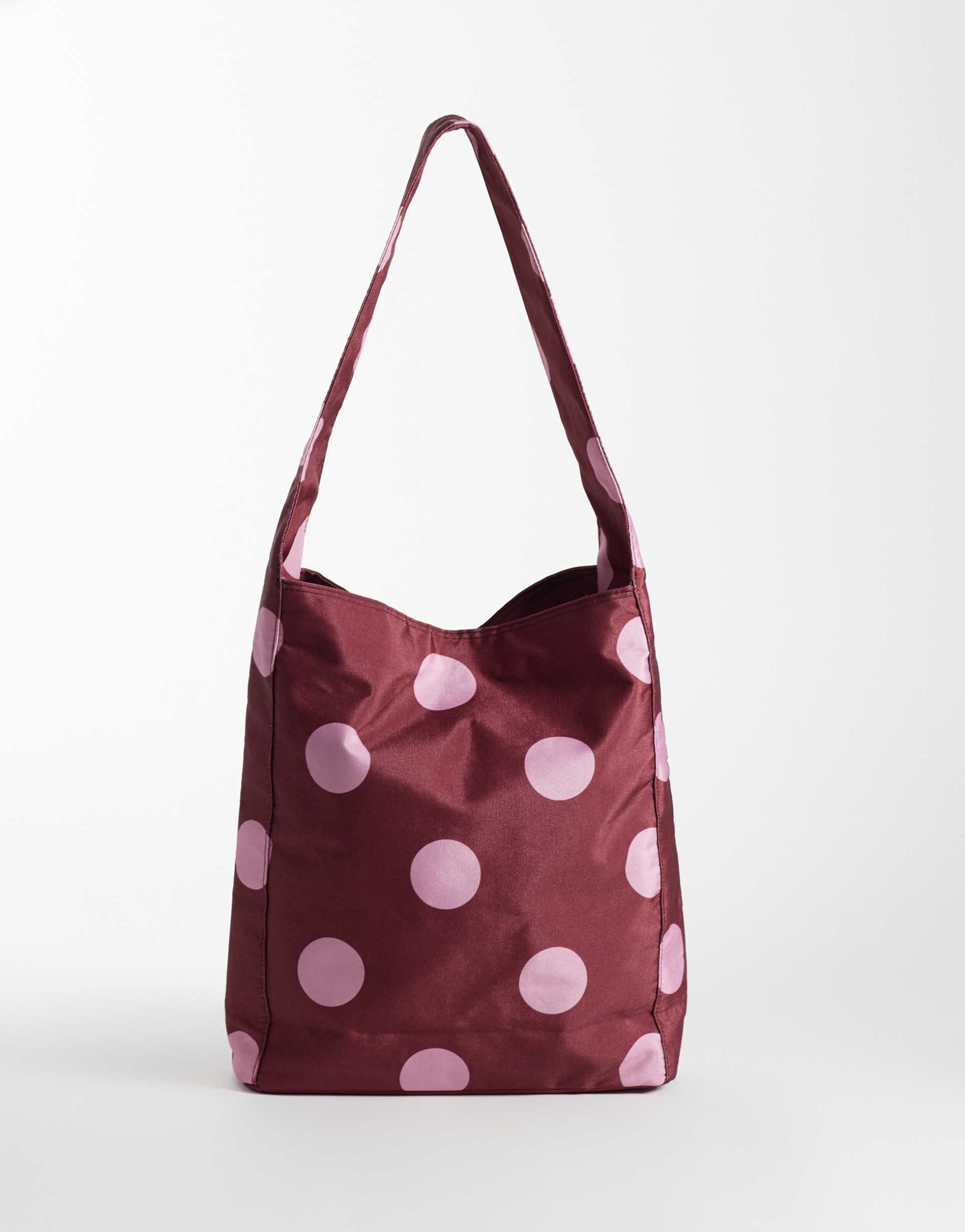 my accessories shoulder bag in red and pink polka dot