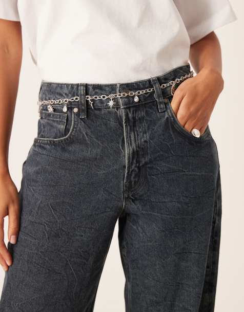 My Accessories – Silberfarbener Kettengürtel in Silberoptik mit Himmelskörper-Anhängern - view 1