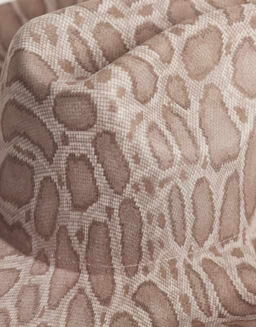 My Accessories snake print cowboy hat in grey, 2 of 3