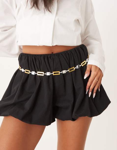 My Accessories square chain belt in mixed silver and gold - view 1