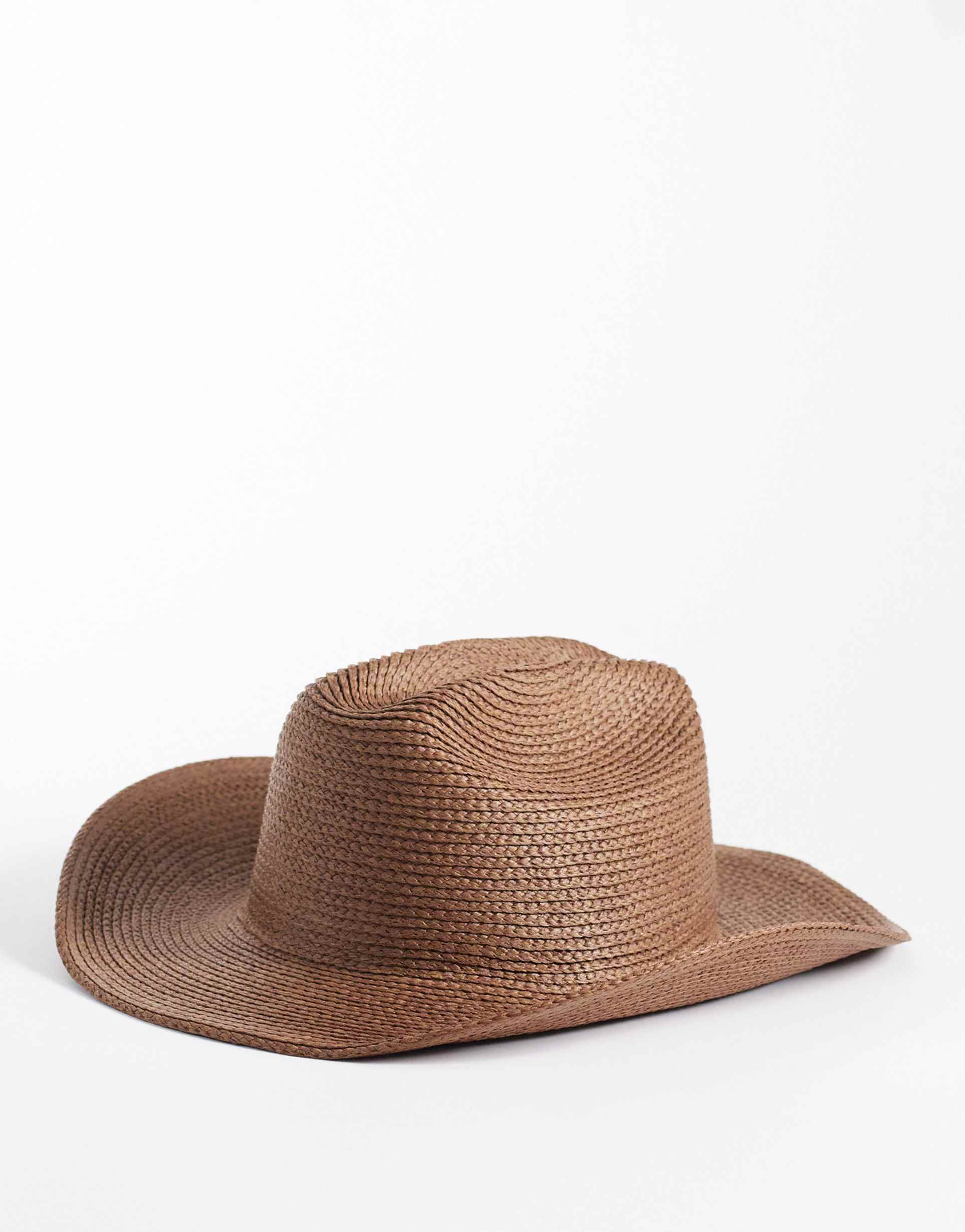 my accessories straw cowboy hat in dark brown