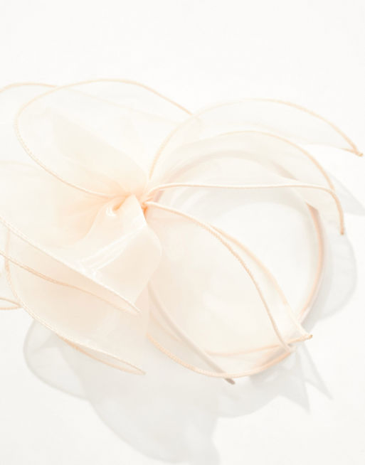 My Accessories structured floral fascinator headband in champagne | ASOS