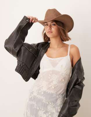 My Accessories Suedette Cowboy Hat