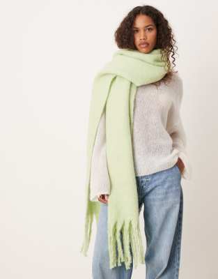 My Accessories super soft oversized blanket scarf in matcha green