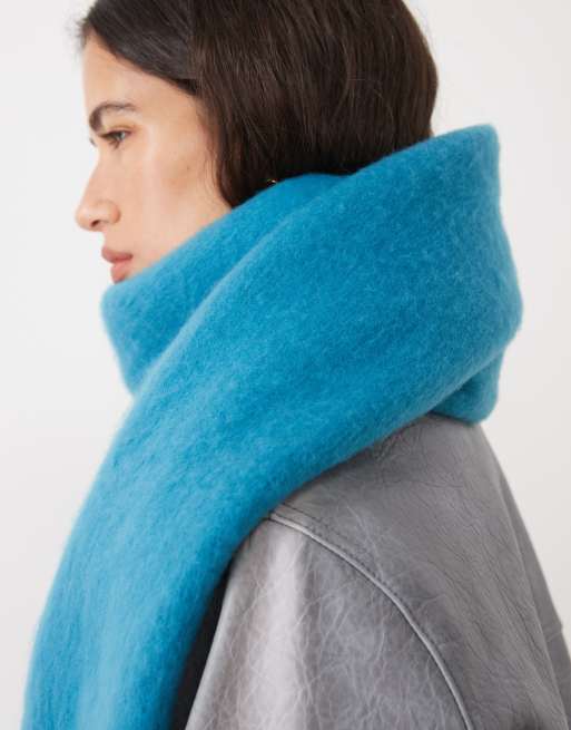 My Accessories supersoft oversized blanket scarf in turquoise, 3 of 3