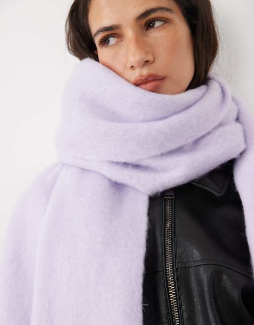 My Accessories supersoft oversized deken-sjaal in lila, 2 van 3