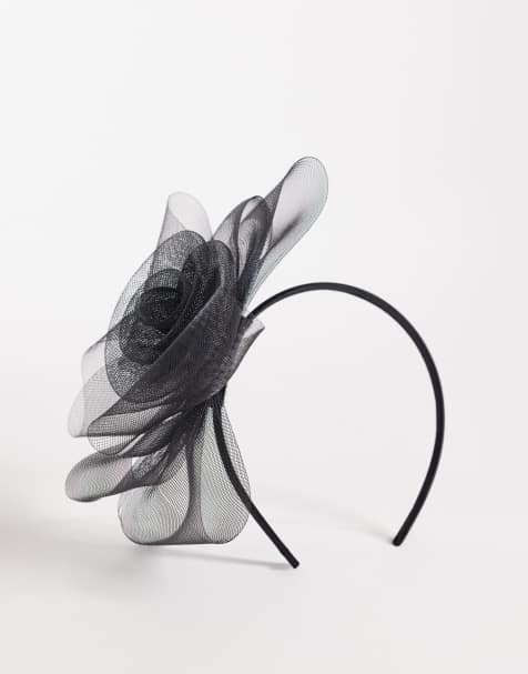 My Accessories – Svart fascinator med blomma - view 1