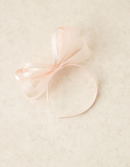 My Accessories swirl twist headband fascinator in light pink, 3 of 3