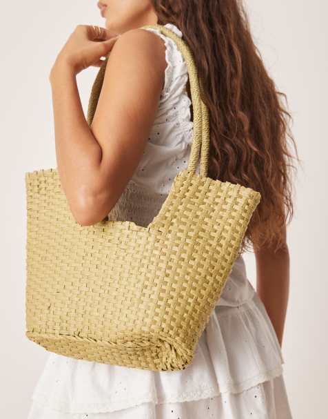 My Accessories - Tas van stro in groen - view 1