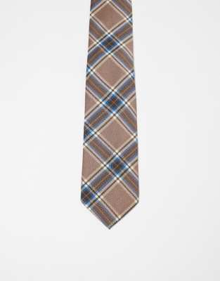 My Accessories My Accessories tie in beige check-Brown