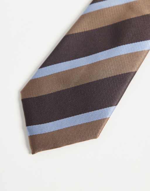My Accessories tie in blue and brown stripe, 2 of 3