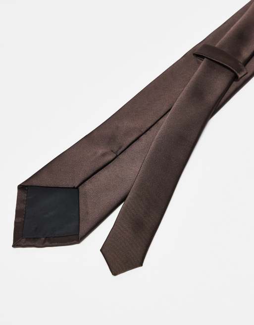 My Accessories tie in chocolate brown, 2 of 3