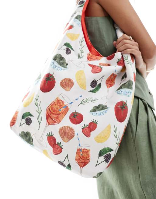 My Accessories – Torba shopperka typu tote z nadrukiem w owoce , 3 z 4