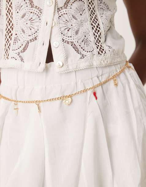 My Accessories western charm belt in gold - view 1