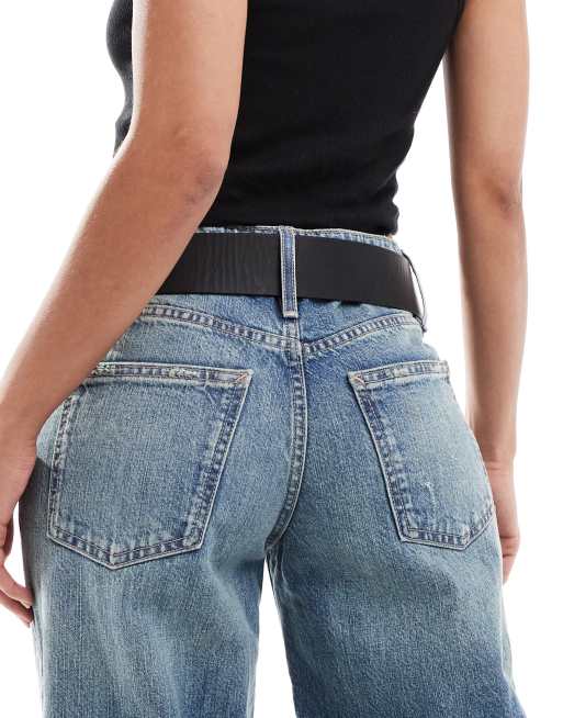 My Accessories wide belt in black