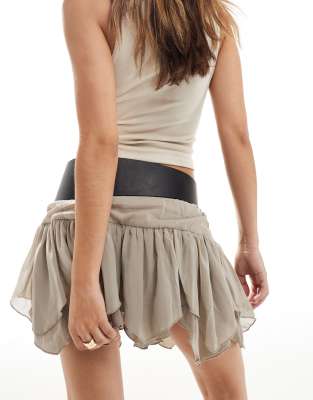 My Accessories Wide Belt With Statement Buckle