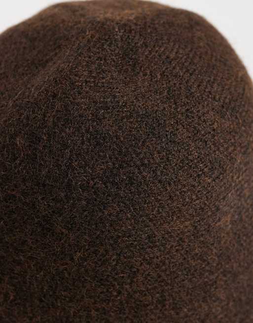 My Accessories wool mix cloche hat in brown, 2 of 3