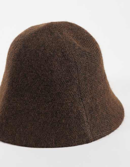 My Accessories wool mix cloche hat in brown, 3 of 3