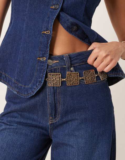 My Accessories – Złoty pasek z łańcuszka w stylu vintage - view 1