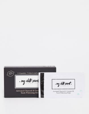 Thumbnail - My White Secret - Coconut Oil and Charcoal - Zahnaufhellende Streifen, 14 Streifen-Keine Farbe