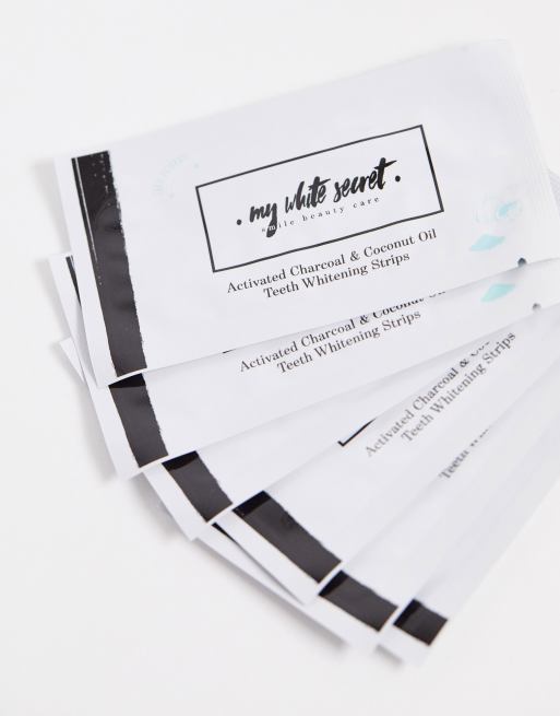 My White Secret Coconut Oil & Charcoal Tandblegningsstrips x 14 strips, 4 af 4