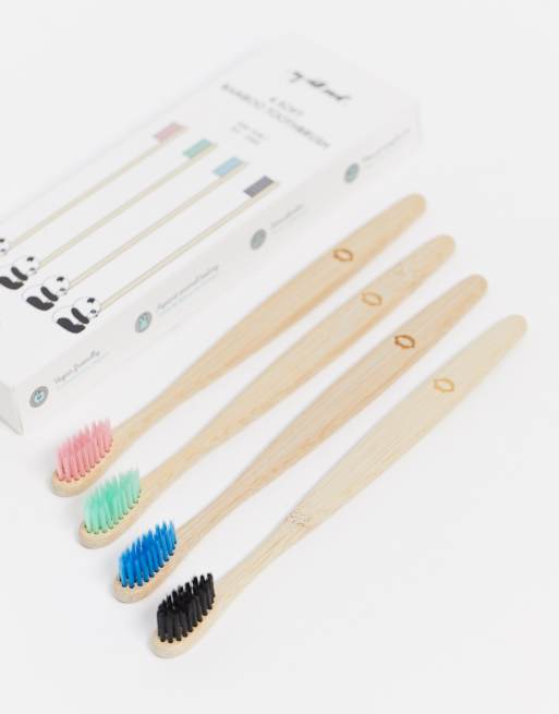 My White Secret - Lot de brosses à dents en bambou