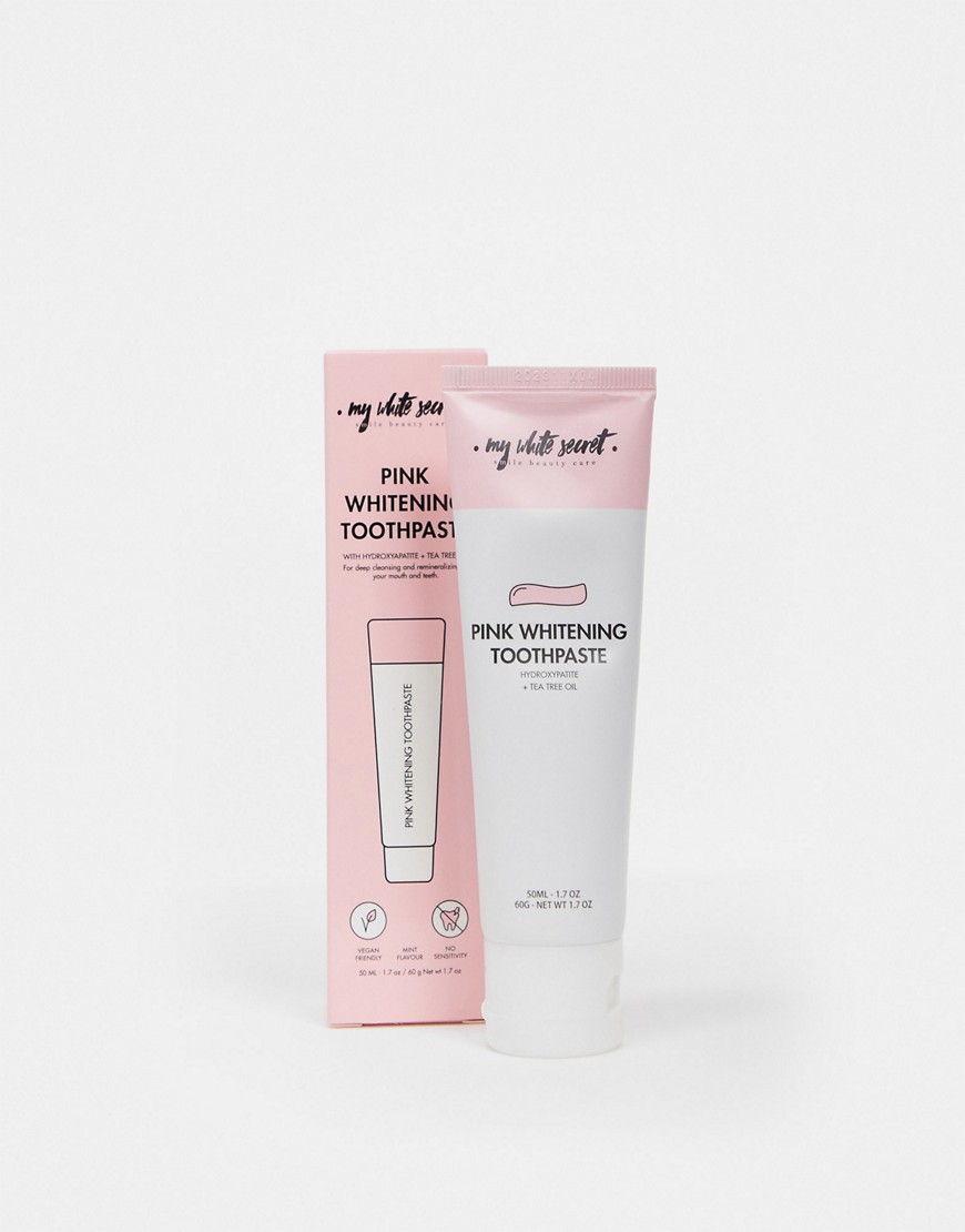 My White Secret – Pink Whitening – Rosa tandkräm 60ml-Ingen färg