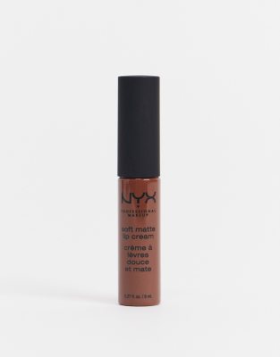 фото Мягкий матовый крем для губ nyx professional makeup (dubai)-коричневый цвет