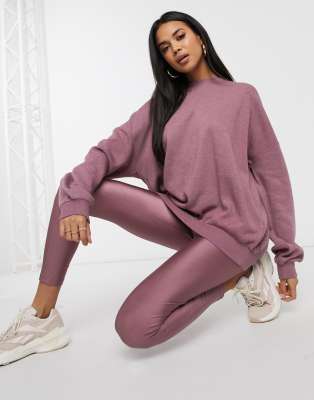 фото Мягкий свитшот oversized от комплекта asos design-розовый