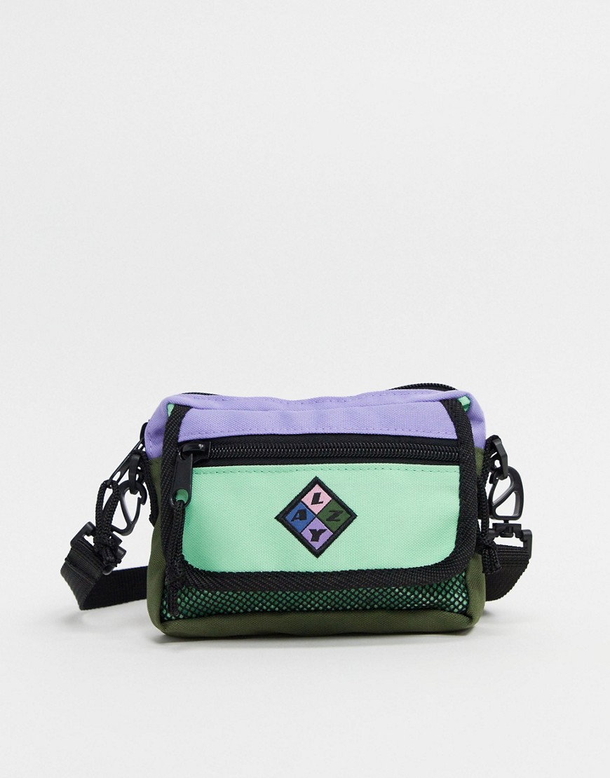 фото Мятно-лавандовая сумка через плечо с клапаном и молнией lazy oaf-мульти