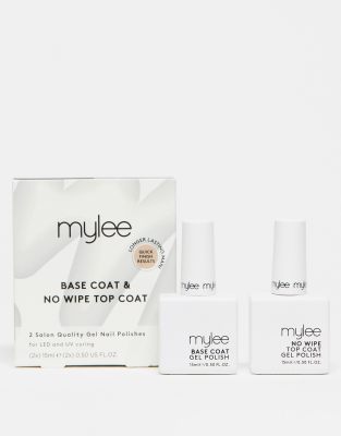 Mylee - No Wipe - Lot de deux vernis gel, un vernis de base et un fixateur-Pas de couleur