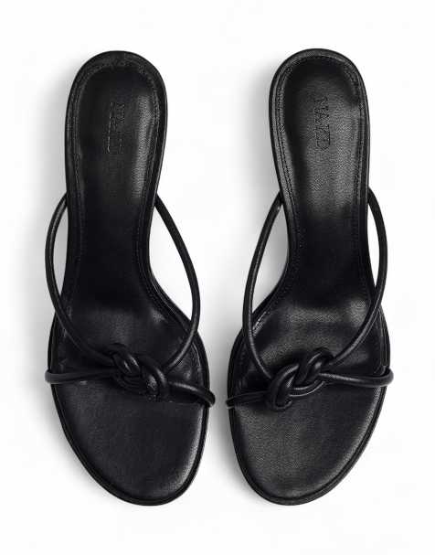 NA-KD – Absatzschuhe in Schwarz mit Knotendetail - view 1