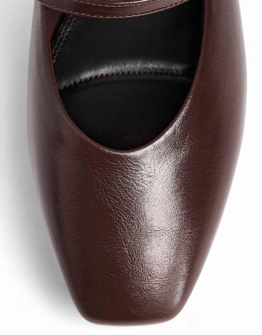 NA-KD Ballerinas mit Riemchendetail in Braun, 4 von 5