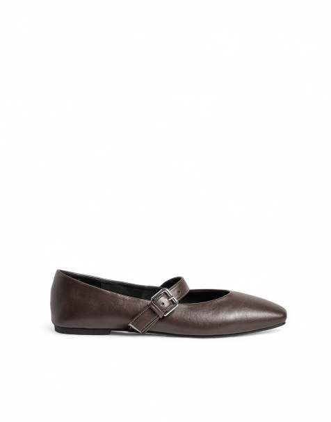 NA-KD - Ballerines à bride - Marron - view 1