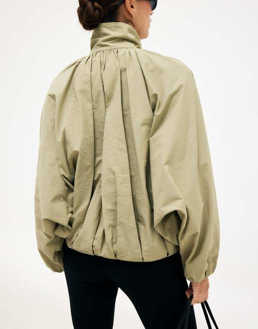 NA-KD Batwing sleeve jacket in beige, 2 of 5