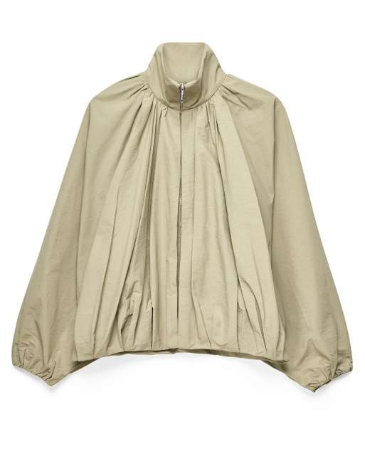 NA-KD Batwing sleeve jacket in beige, 5 of 5