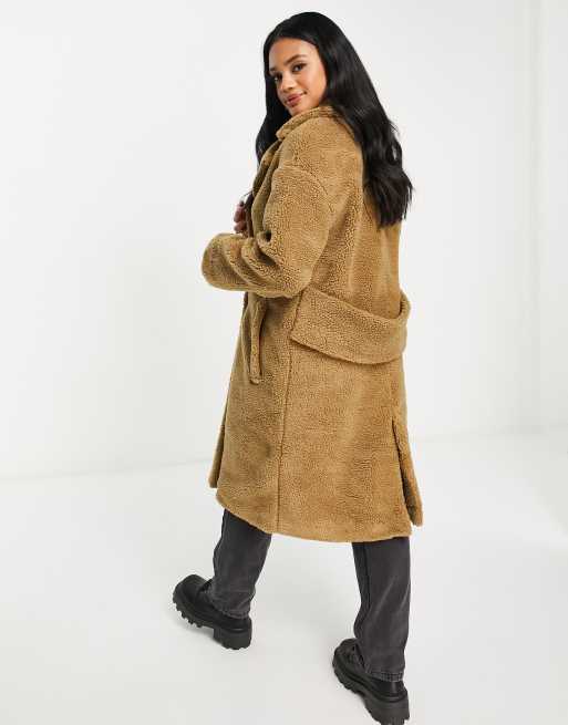 Nakd big collar outlet teddy coat