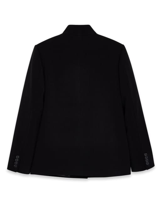 NA-KD Blazer mit hohem Kragen und einem Knopf in Schwarz, 5 von 5