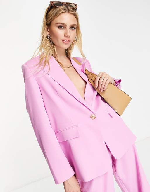 NA-KD - Blazer oversize d'ensemble - Lilas
