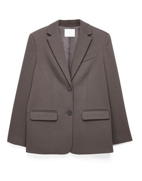 NA-KD blazer oversize en sergé kaki - view 1