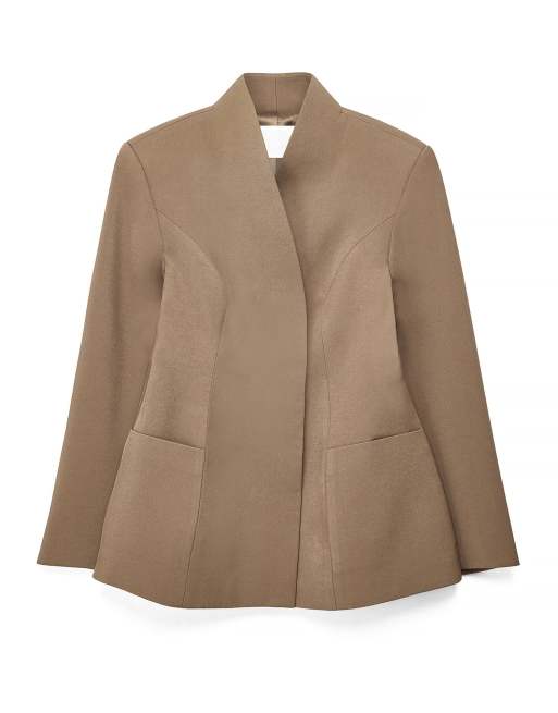 NA-KD blazer sculpté marron clair, 4 de 5