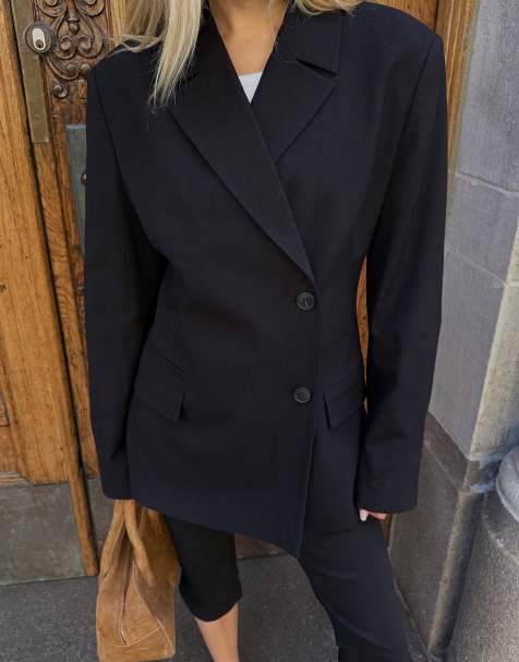 NA-KD Blazer with fitted waist in black - view 1