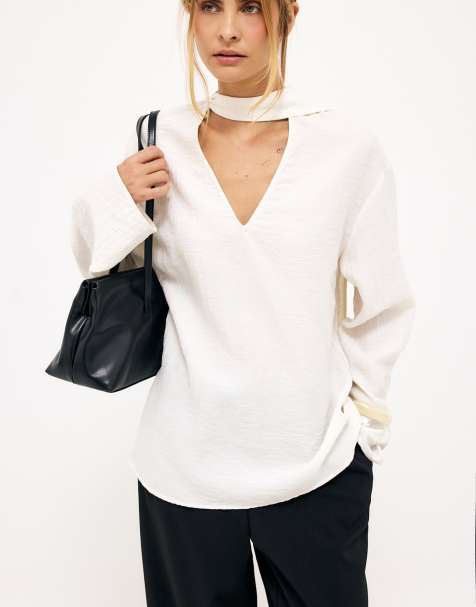 NA-KD - Blouse à franges - Blanc - view 1