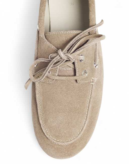 NA-KD Boat shoes in light green, 4 of 4