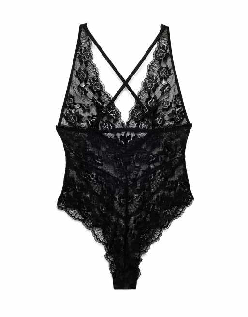 NA-KD - Body en dentelle - Noir, 5 de 5