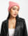 NA-KD - Bonnet en laine mélangée - Rose