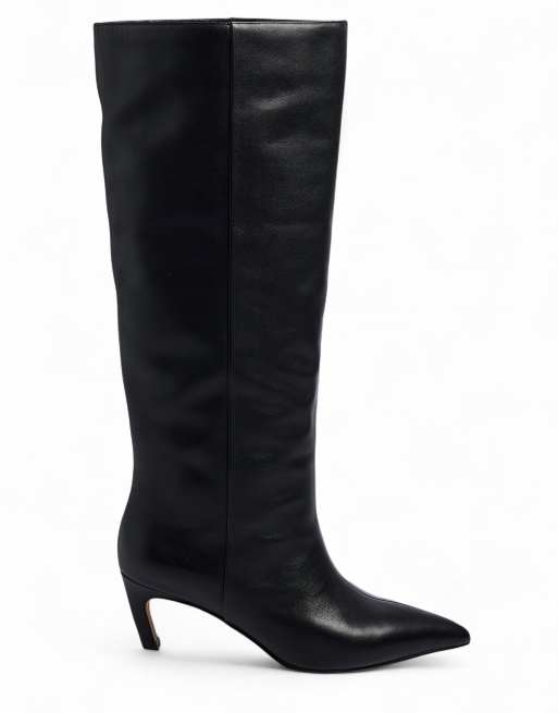 NA-KD Bottes en cuir montantes jusqu'au genou noires, 2 de 4