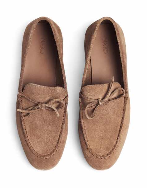 NA-KD Bow detail moccasins in brown - view 1