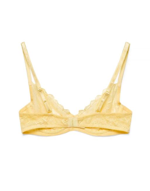 NA-KD Bow detailed wire bra in vanilla, 5 of 5