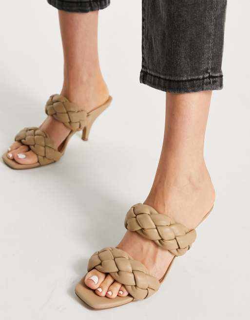 Braided discount mules heels